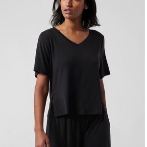 Athleta Nighttime Bliss Sleep Tee and Shorts
